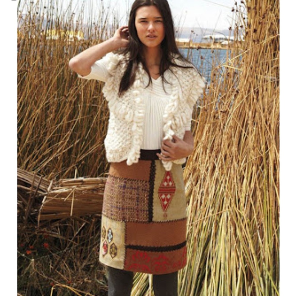 Tabitha Simmons Anthropologie Nazca Skirt Size 6